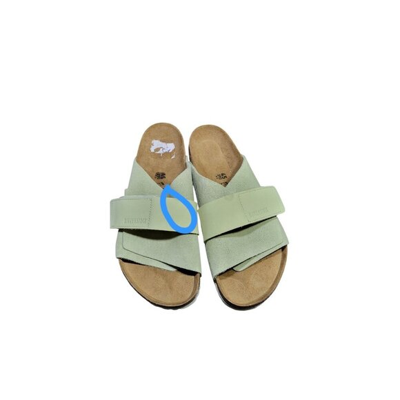 BIRKENSTOCK Kyoto Nubuck-Suede Slide Sandal Men\'s Size US 11 Black main image 11